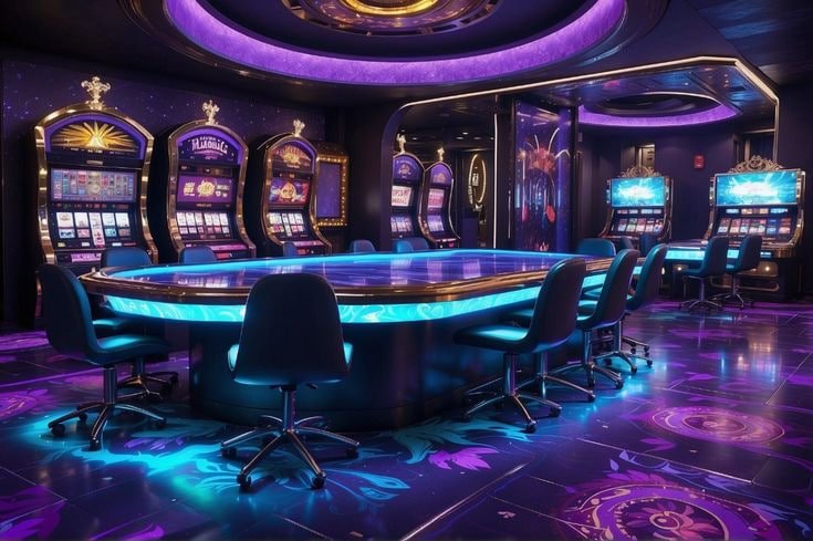 Panel kontrol permainan Ocean King dengan tombol taruhan, putar, dan informasi pembayaran